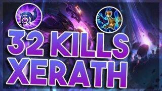 32 KILLS XERATH IN 20 DE MINUTE?! WTF??!