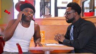 Acting HOOD At A Popeyes Interview Prank