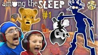 AMONG THE SLEEP!  My Teddy Bear is ALIVE! FGTEEV Tired Chase & Duddy