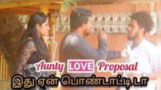 Aunty Love Proposal Prank | Tamil Aunty | Aunty love | Tamil comedy | Pottu paru | jagansandy69