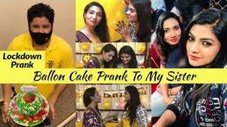 Balloon cake prank to my sister |  lockdown prank…