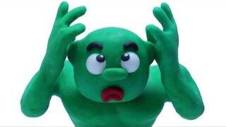Bingo Song 💖 Superhero Green Prank by Batman PLAY DOH Stop Motion Videos