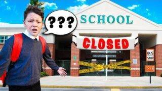 Convincing Little Brother his school reopened…*PRANK*