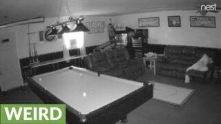 Creepy collection of paranormal activity in family's garage
