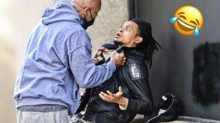 "Do You Want a BLACK EYE?" | Prank in the Hood !