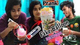 Fake Balloon 🎈 Ice🍦 **Prank** Surya மெரண்டுட்டான் | He Shocked** 😂😂 | Tamil Prank videos|Tamil Prank