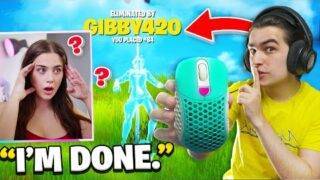 Fortnite WIRELESS MOUSE PRANK on my Girlfriend in ARENA DUOS…