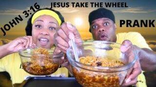 | GAVE MY LIFE TO GOD PRANK ON MY WIFE | BLACK BEAN NOODLES MUKBANG |