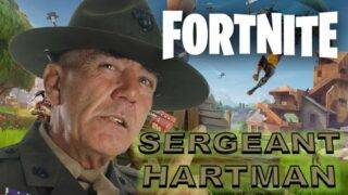 Gunnery Sergeant Hartman Plays FORTNITE: BATTLE ROYALE (Soundboard Gaming Pranks)