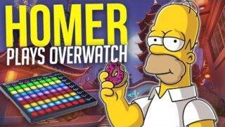 HOMER SIMPSON Plays Overwatch Competitive! Soundboard Prank