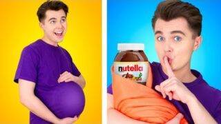 HOW TO SNEAK FOOD ANYWHERE ||  Funny Situations, Snack Tricks And Prank Ideas by 123 GO! SCHOOL