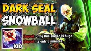 I GOT 10 DARK SEAL STACKS AT 8 MINUTES WTF?! (HUGE SINGED SNOWBALL) – League of Legends