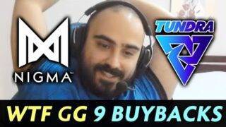 Nigma vs Tundra — WTF GG 9 Buybacks Roshan Fight