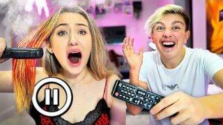 PAUSE CHALLENGE With GIRLFRIEND For 24 HOURS! *Bad Idea*