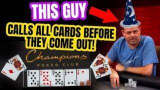 Poker Player Calls All Cards Before They Come Out! WTF!