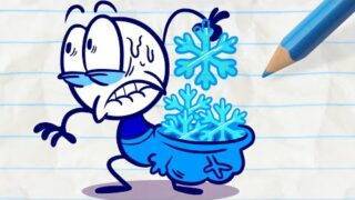 Powder Snow Prank with Pencilmate!  -in- "Give Me a Flake" | Pencilmation