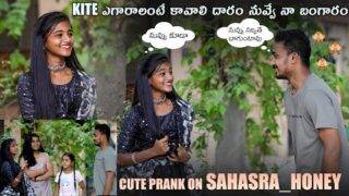 Prank on INSTAGRAM TRENDING GIRL SAHASRA || SAHASRA HONEY || TELUGU PRANKS || Gullyboy Pranks ||