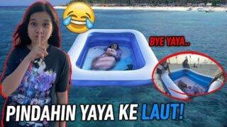 PRANK YAYA LAGI TIDUR DIPINDAHIN KE LAUT❗️😱 Dia Kaget BANGUN Udah Di Tengah Laut🤫