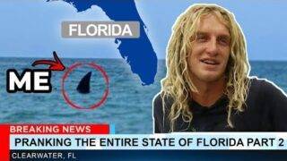 PRANKING THE ENTIRE STATE OF FLORIDA PART 2!! (Megalodon Shark Prank )| JOOGSQUAD PPJT
