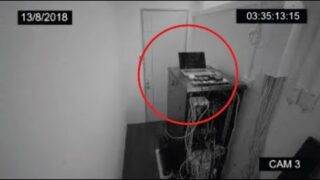 *REAL* GHOST Sighting in Server Room (CCTV FOOTAGE)