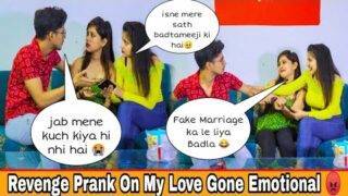 Revenge Prank On My Love|| Gone Emotional 😭|| Fake Marriage Revenge Prank || Anoop Uniyal ||Prelogs