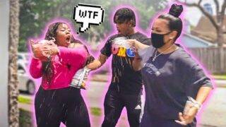 Smacking PEOPLE DRINKS Prank !!