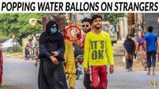 Smashing Water Balloons on Strangers Back Prank – Lahori PrankStar
