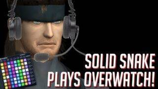 Solid Snake Plays OVERWATCH! Soundboard Pranks in Competitive!