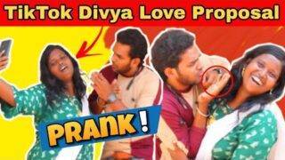 TikTok Divya Love Proposal on SriVasanth 😂 | Prank – Reignson | Single Tea Machi