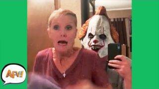 Try Not To SCREAM! (She FAILS) 😱😆 | Funny Pranks and Fails | AFV 2020