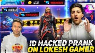 Wasting All Diamond Of Lokesh Gamer💎 Id Hack Prank Global Top 1 Badges 😂 – Garena Free Fire