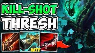 WTF?! ONE THRESH AUTO STRIKES FOR 75% OF YOUR HP?! (KILL SHOT THRESH) – League of Legends