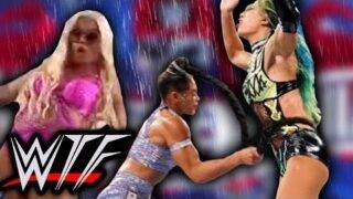 WWE WrestleMania 37 Night 1 WTF Moments | Bianca Belair Whips Sasha Banks, Mandy Rose Slips