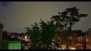 UFO SIGHTING 2021!!!!! PART 277 IT WAS A VERY GLOOMY NITE BUT THE UFO WAS THERE WITH SOMETHING ELSE