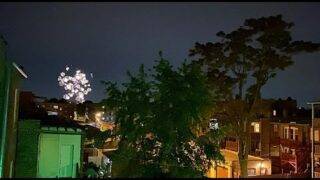 UFO SIGHTING 2021!!!!! PART 283 IT WAS A CLEAR NITE BUT THE UFO WAS THERE AND A EXPLOSION